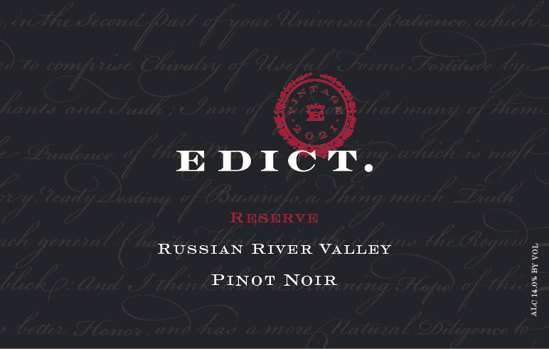 Edict Russian River Valley Reserve