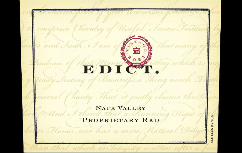 Edict Napa Valley Red