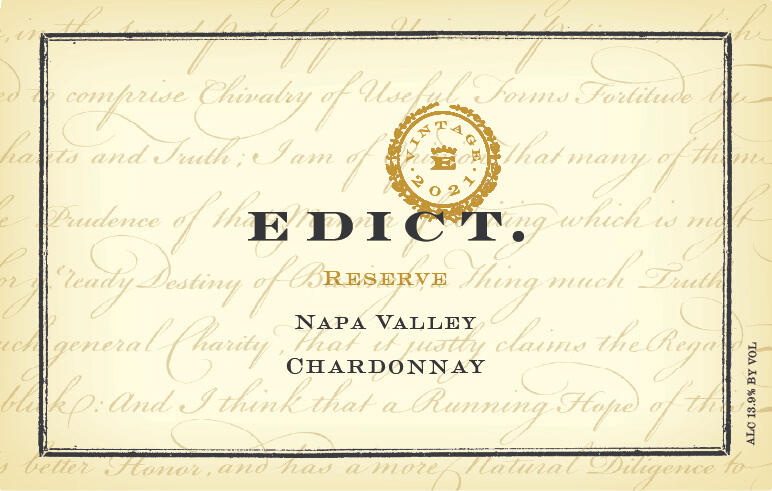 Edict Napa Valley Chardonnay