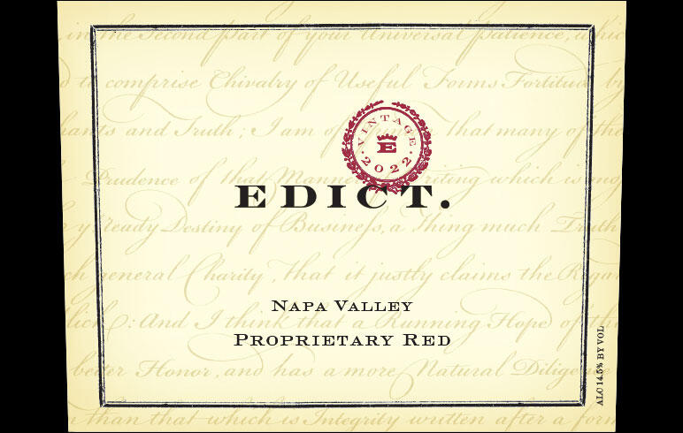 Edict Napa Valley Proprietary Red Wine